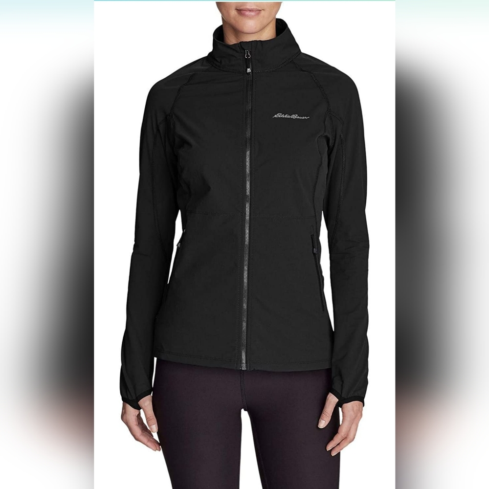 Eddie Bauer Women's Sandstone 2.0 Soft Shell Jacket, Black Tall XXL